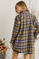 Blue & Mustard Lightweight Plaid Shacket