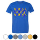 Blue & Yellow Wavy Gameday Tee