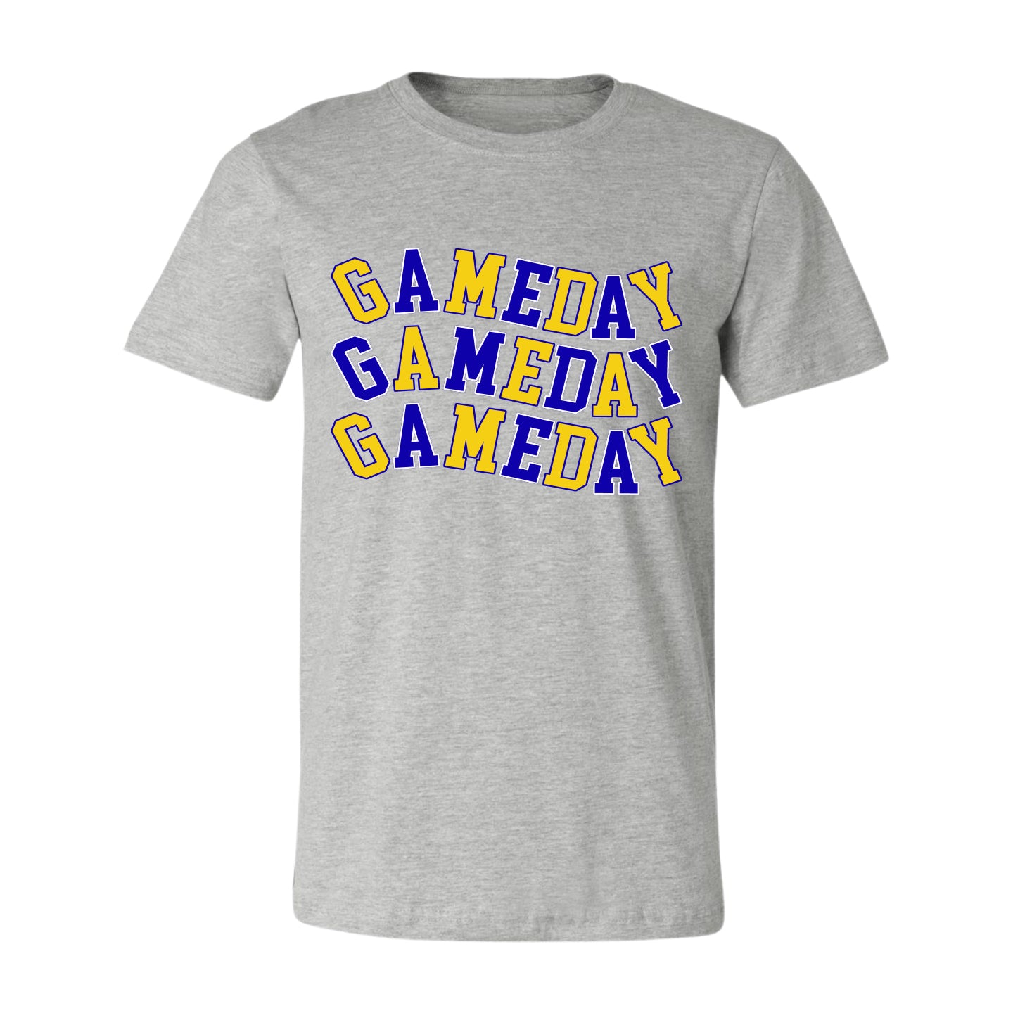 Blue & Yellow Wavy Gameday Tee