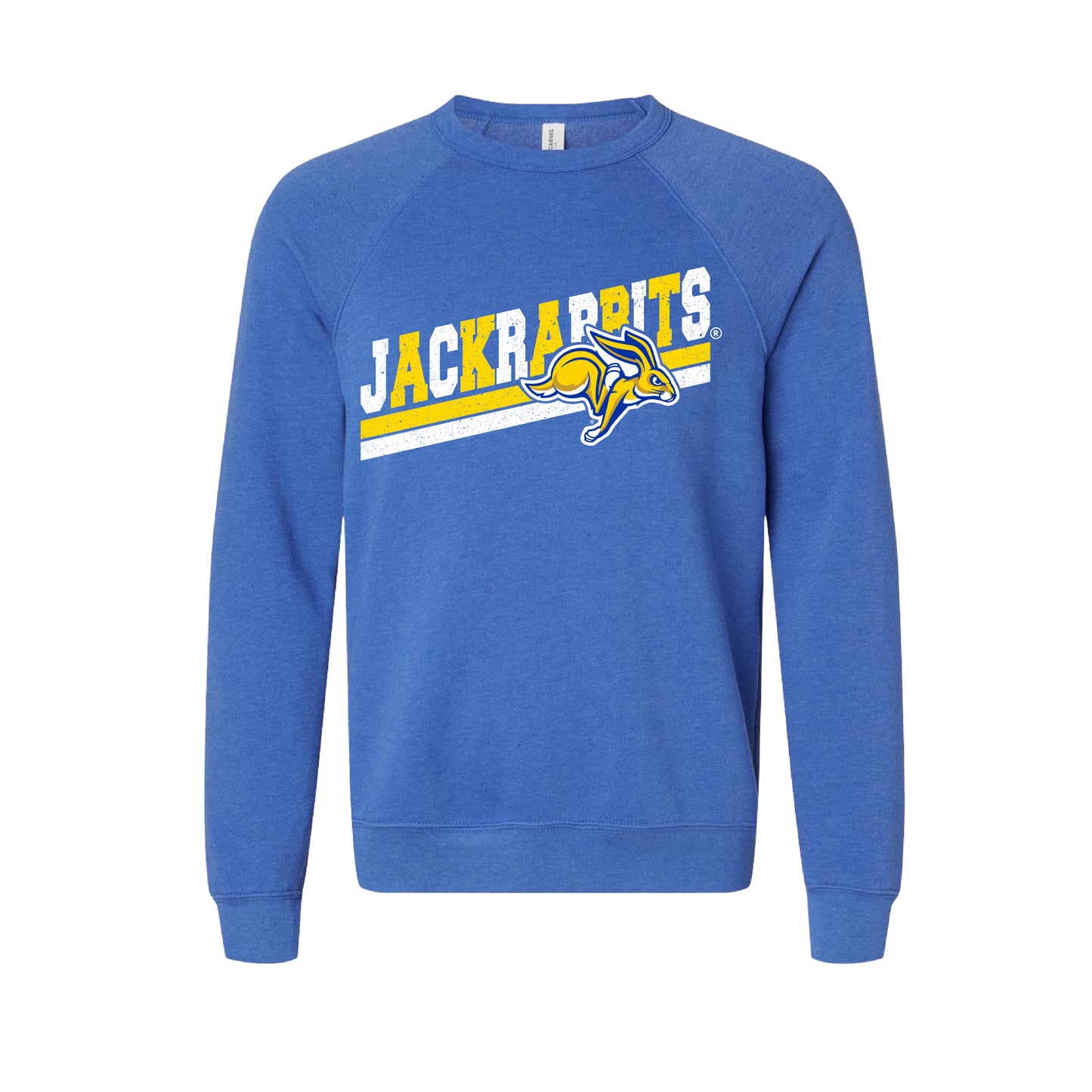 Heather Royal Blue Jackrabbits Sweatshirt OR Tee