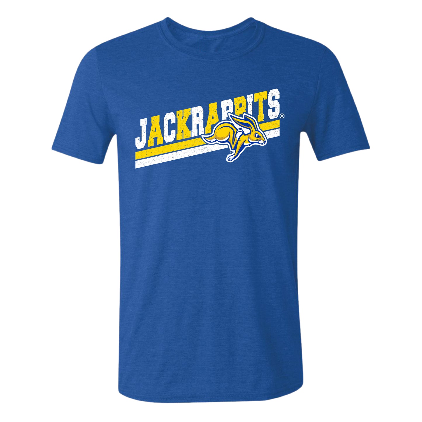 Heather Royal Blue Jackrabbits Sweatshirt OR Tee