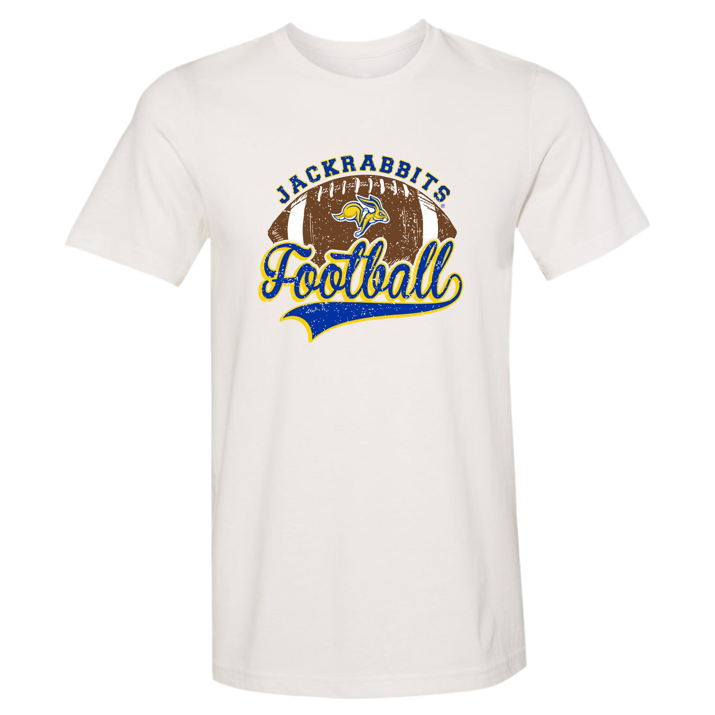 Retro Style Jackrabbits Football Tee