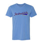 Retro Blue & Yellow "Jackrabbits" Text Tee